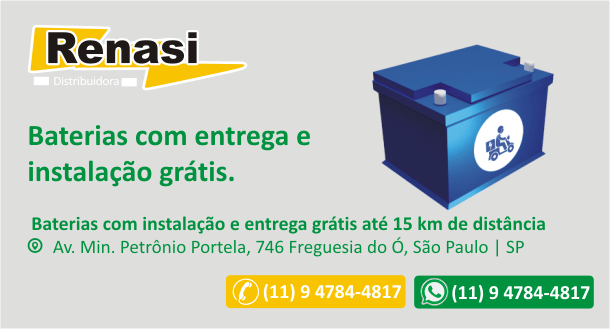 Baterias Entrega Instalação Grátis