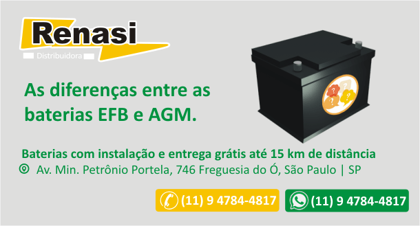 Bateria AGM e EFB