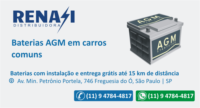 Baterias AGM em carros comuns