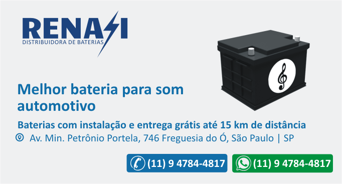 Melhor bateria para som automotivo